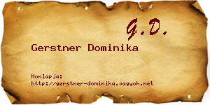 Gerstner Dominika névjegykártya